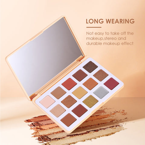 Mee Carney Dreamy Genki Girl 15 Color Eyeshadow Palette Pearlescent Glitter Matte Eyeshadow Palette MC08