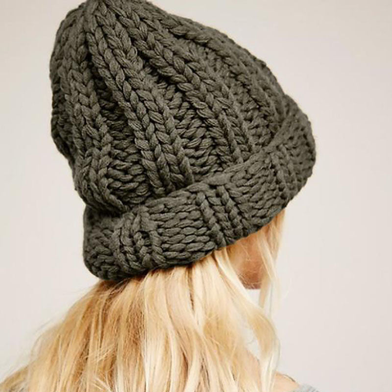 Winter Frauen Hut Neue Herbst Faux Pelz Weibliche Warme Kappe Gestrickte Beanie Mädchen Hüte Frau Motorhaube Femme Chunky Dick Stretchy hüte 