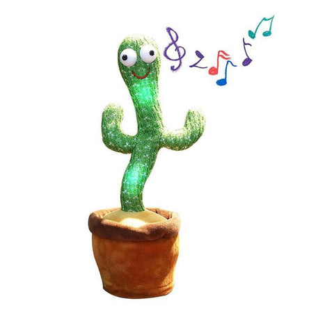 Cactus bailando, juguete de peluche electrónico, muñeco de peluche suave, Cactus para bebés que puede cantar y bailar con voz, juguete interactivo Bled Stark para chico 