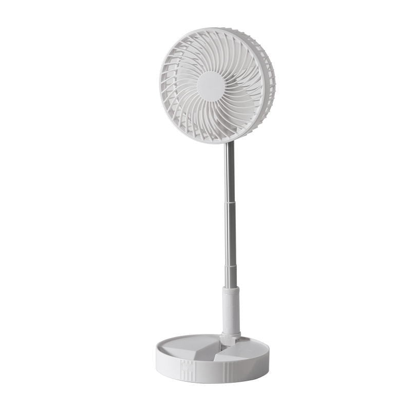 Home Desktop Telescopic Folding Electric Fan Dormitory Convenient USB Charging Floor Silent Electric Fan