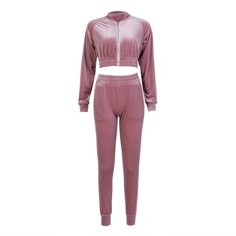 Velvet Tracksuit Velour smooth soft Suit