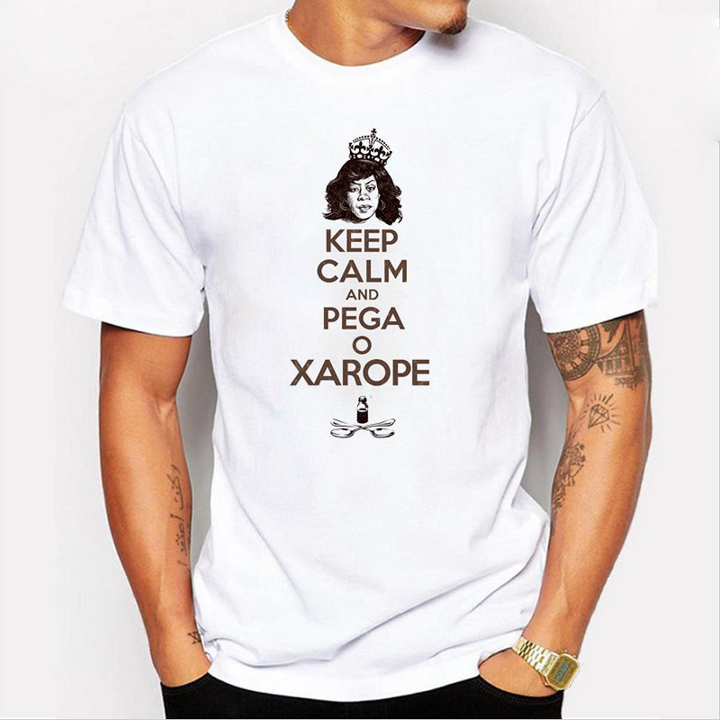 Casual Letter Printed Top Quality Men'S T Shirt