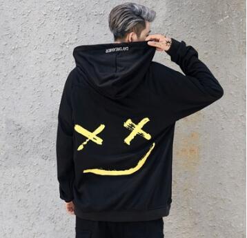 Sudaderas con capucha y estampado de sonrisas 