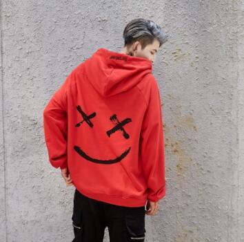 Smile Print Hoodies Sweatshirts