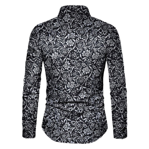 Männer Hemd Langarm Top Floral Männliche Bluse Casual Shirts Sommer Herbst Shirts hawaiian Männer Kleidung camisa masculina 