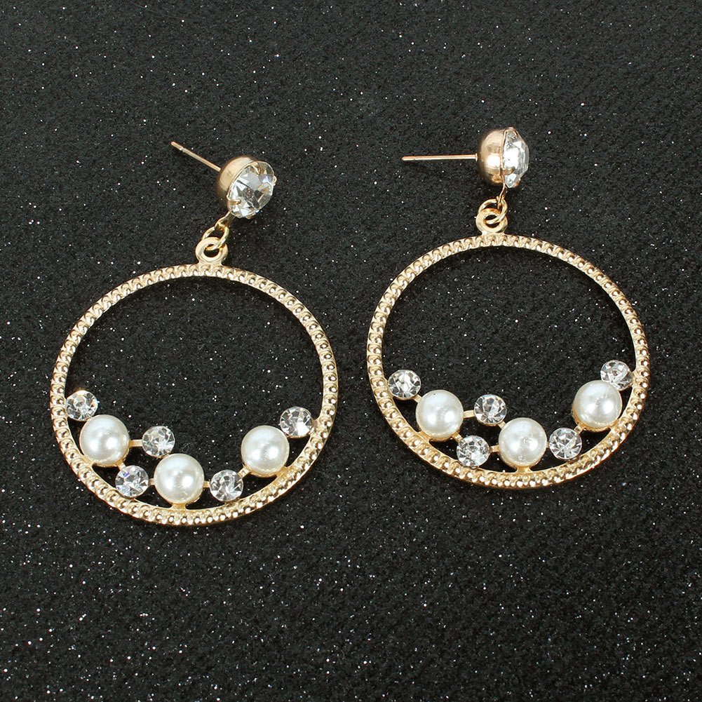 Exaggerated Vintage Alloy Earrings Fashion Simple Personality Round Stud Earrings