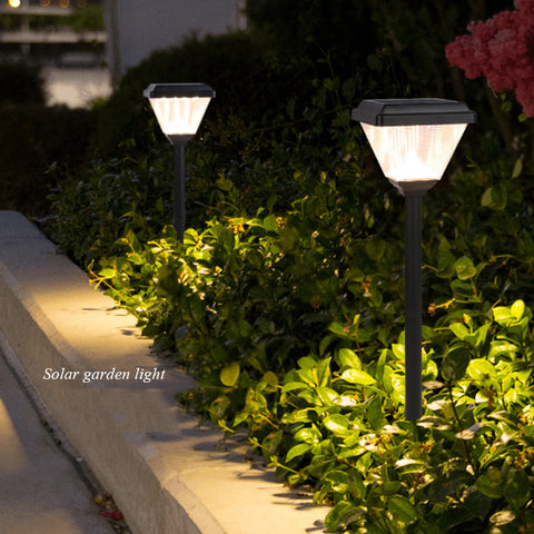 Inicio Luces solares para jardín Control de luz inteligente Luces de piso para césped Luces solares para jardín al aire libre 