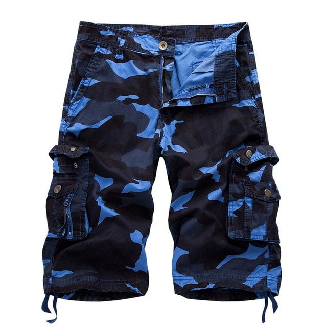 Pantalones cortos Cargo para hombre, pantalones cortos militares de camuflaje de alto diseño, prendas de vestir de verano para hombre, pantalones cortos casuales de camuflaje Cargo de Hip Hop para hombre