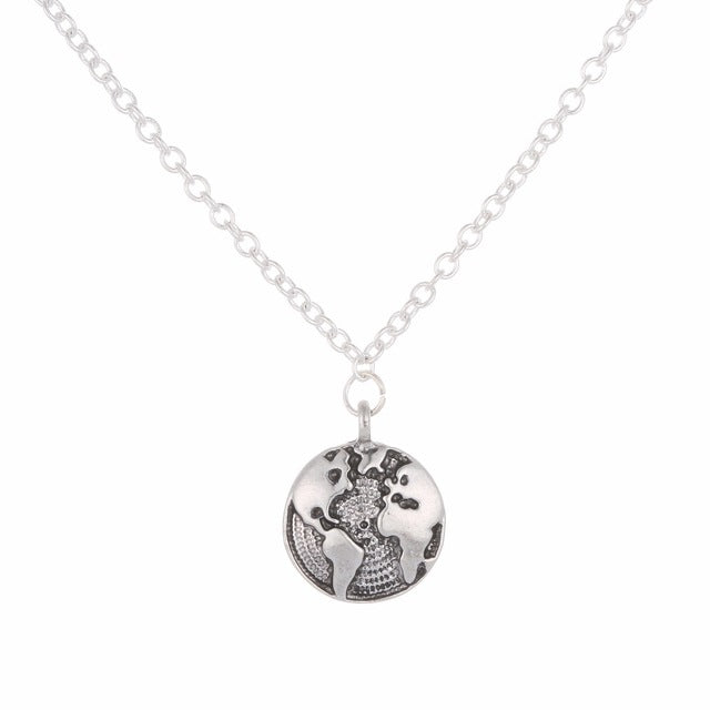 Daisies World Map Necklaces