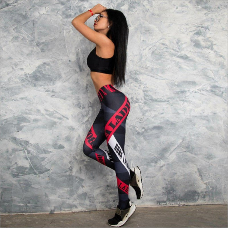 Sexy Damen-Workout-Leggings für Jogger, Fitness-Leggings mit hoher Taille, elastische Sport-Leggings, Workout-Jegging-Leggings