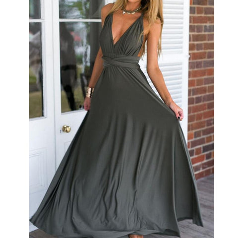 Multi Way Wrap Convertible Infinity Maxi Dress