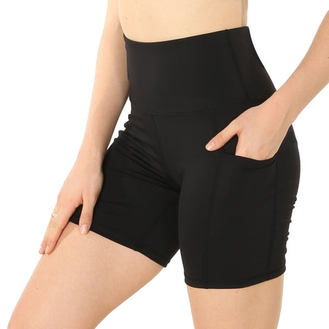 Pantalones cortos deportivos de entrenamiento para mujer, pantalones cortos de verano con cintura elástica de secado rápido para gimnasio y Yoga, pantalones cortos deportivos para correr para mujer