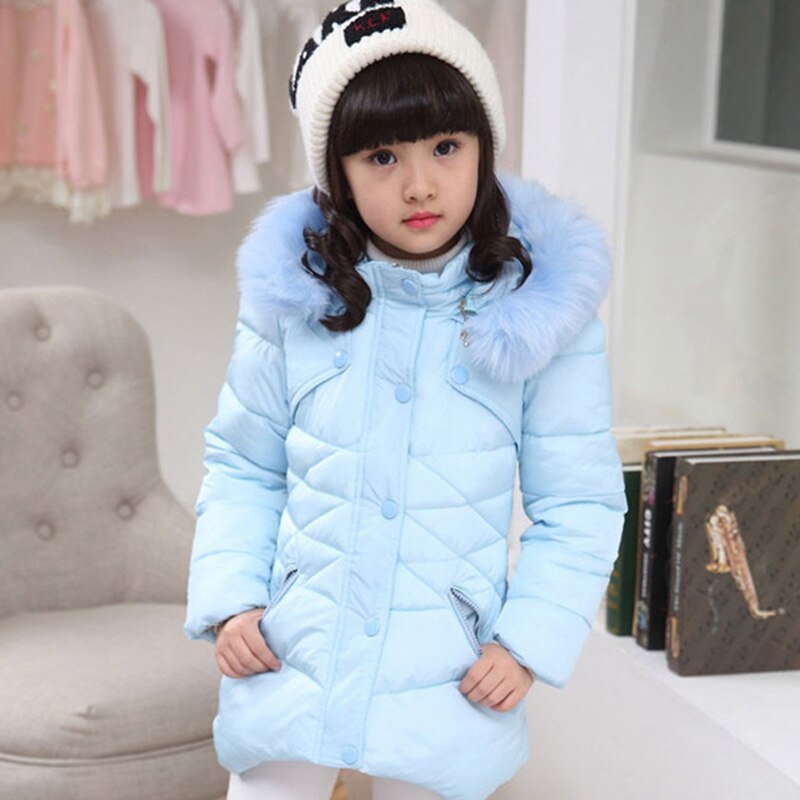 Winter Baby Down Coat Child Outerwear Overcoat Girls Parkas Teenager Windbreaker Girls Jackets Kids Winter Clothes 6 8 10 12 14