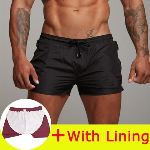 Neue Herren Badeanzug Sexy Bademode Männer Schwimmen Shorts Männer Briefs Strand Shorts Sport Anzüge Surf Board Shorts Männer Badehose 