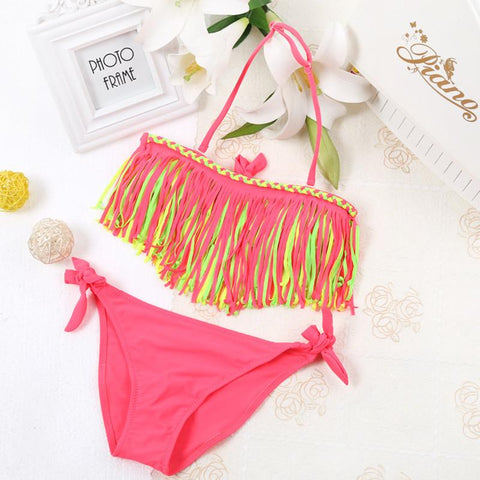 Kids Bikini Girls Swimwear Bathing Sets Swimming