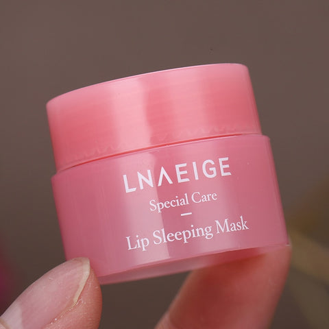 Mascarilla para el cuidado de los labios de Corea del Sur, 3g, mantenimiento del sueño nocturno, brillo de labios hidratante, crema blanqueadora de labios rosa, cuidado nutritivo de los labios 