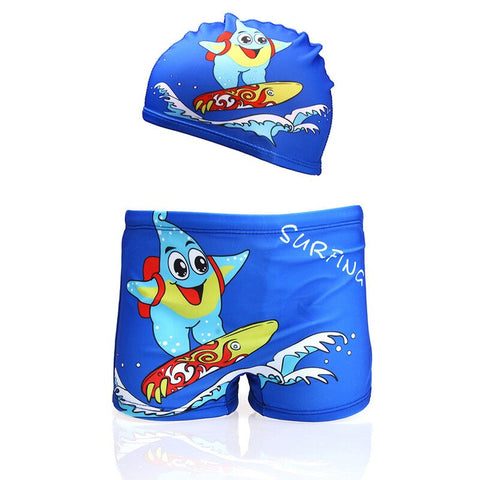 Baby Boy Swimming Trunks dinosaur fish Print Cartoon Bathing Suit Children Swim Shorts Kids Toddler Beach Swimwear Pool Shorts