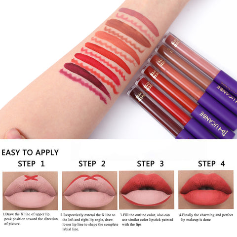 UCANBE Matte Lip Glaze + Lip Liner + Primer Set of 13 Packs