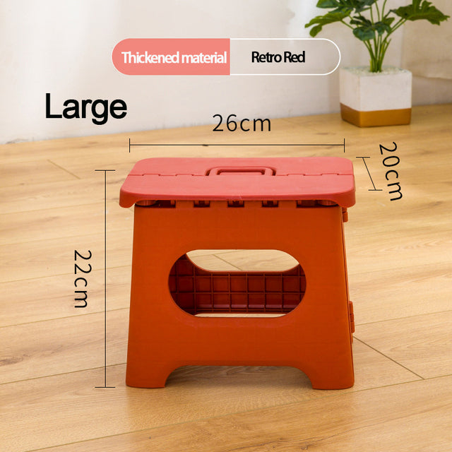 Train Maza Folding Stool Portable Plastic Kindergarten Home Subway Folding Stool Outdoor Small Bench