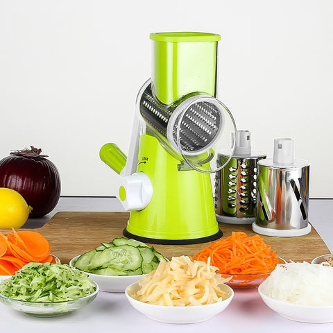 Handheld Drum Multifunctional Vegetable Cutter, Shredding, Slicing, Grinding, Kitchen Tools, Vegetable Cutting Tool