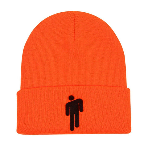 Gorro bordado Billie Eilish para mujer y hombre, gorros de invierno cálidos tejidos para mujer y hombre, gorros informales lisos de Hip-hop con puños