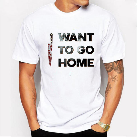 Casual Letter Printed Top Quality Men'S T Shirt