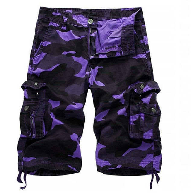 Pantalones cortos Cargo para hombre, pantalones cortos militares de camuflaje de alto diseño, prendas de vestir de verano para hombre, pantalones cortos casuales de camuflaje Cargo de Hip Hop para hombre