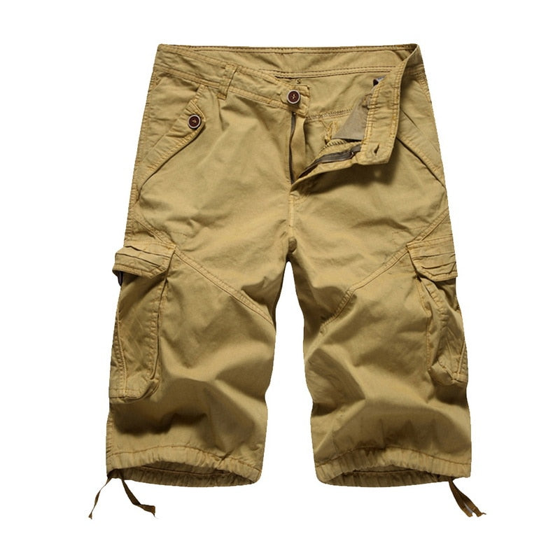 Pantalones cortos Cargo para hombre, pantalones cortos militares de camuflaje de alto diseño, prendas de vestir de verano para hombre, pantalones cortos casuales de camuflaje Cargo de Hip Hop para hombre