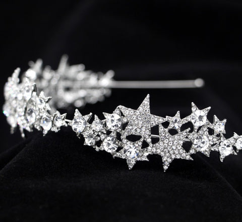 Star Crown New Hair Band Wedding Hair Accessories Bridal Jewelry