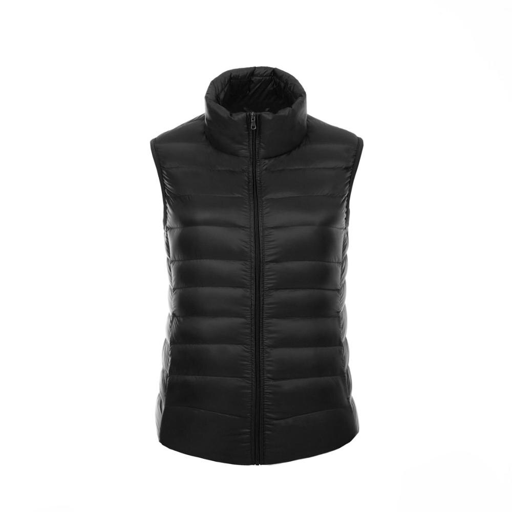 New Women Sleeveless Women's Ultra Light Down Vests Slim Jacket Girl Gilet Plus Lightweight Windproof Warm Waistcoat