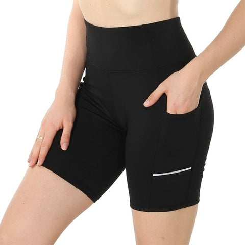 Pantalones cortos deportivos de entrenamiento para mujer, pantalones cortos de verano con cintura elástica de secado rápido para gimnasio y Yoga, pantalones cortos deportivos para correr para mujer