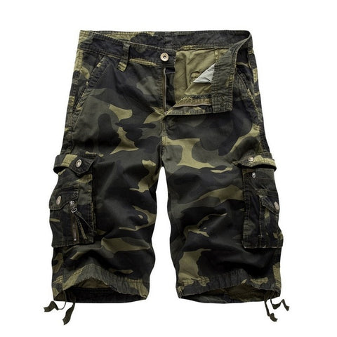 Pantalones cortos Cargo para hombre, pantalones cortos militares de camuflaje de alto diseño, prendas de vestir de verano para hombre, pantalones cortos casuales de camuflaje Cargo de Hip Hop para hombre