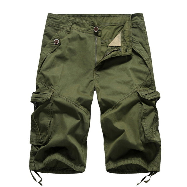 Pantalones cortos Cargo para hombre, pantalones cortos militares de camuflaje de alto diseño, prendas de vestir de verano para hombre, pantalones cortos casuales de camuflaje Cargo de Hip Hop para hombre