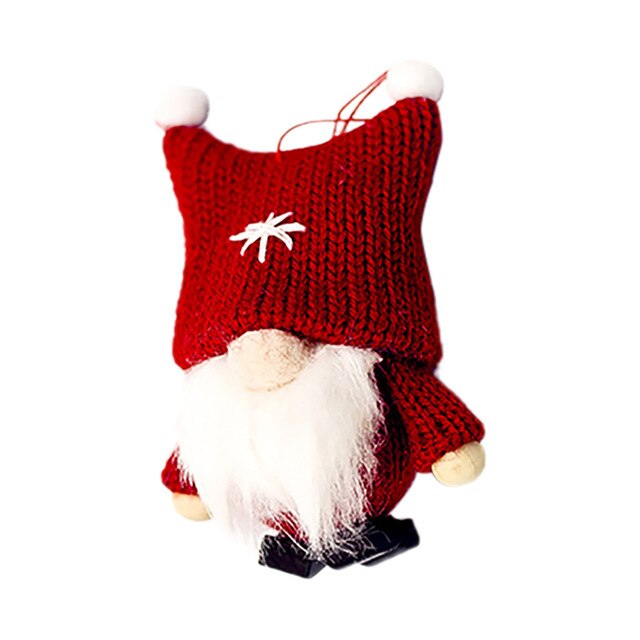 Muñeco de peluche de Papá Noel sueco de patas largas, adorno hecho a mano, juguetes de elfo, decoración de fiesta en casa, regalo para niños #25