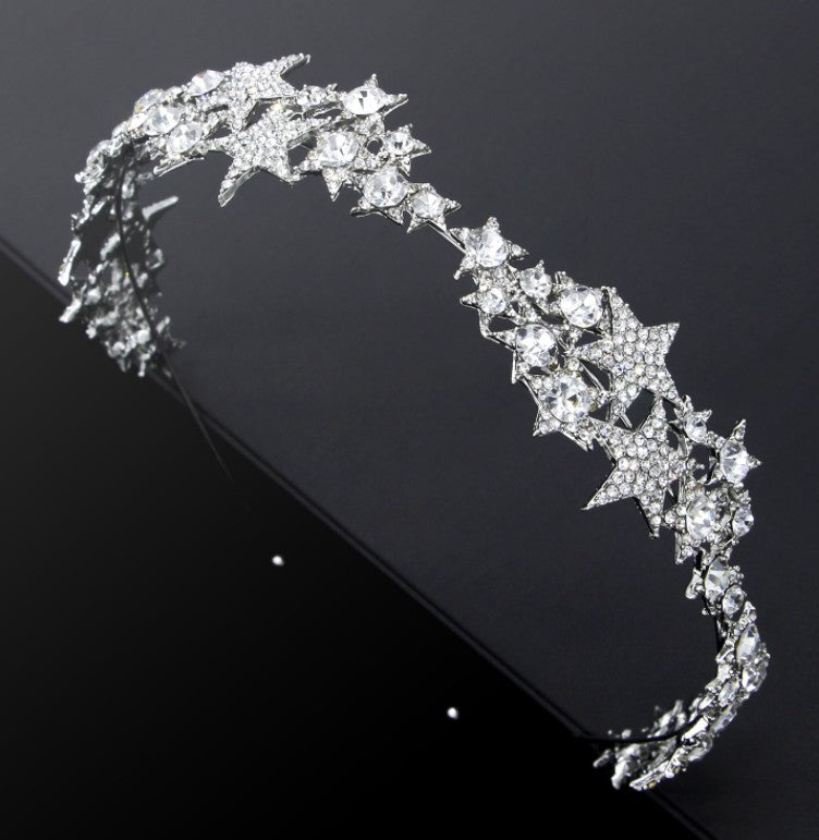 Star Crown New Hair Band Wedding Hair Accessories Bridal Jewelry