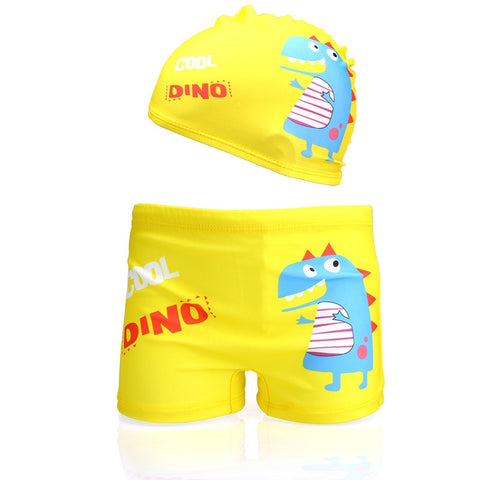 Baby Boy Swimming Trunks dinosaur fish Print Cartoon Bathing Suit Children Swim Shorts Kids Toddler Beach Swimwear Pool Shorts