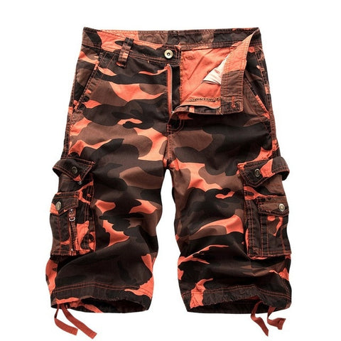 Pantalones cortos Cargo para hombre, pantalones cortos militares de camuflaje de alto diseño, prendas de vestir de verano para hombre, pantalones cortos casuales de camuflaje Cargo de Hip Hop para hombre