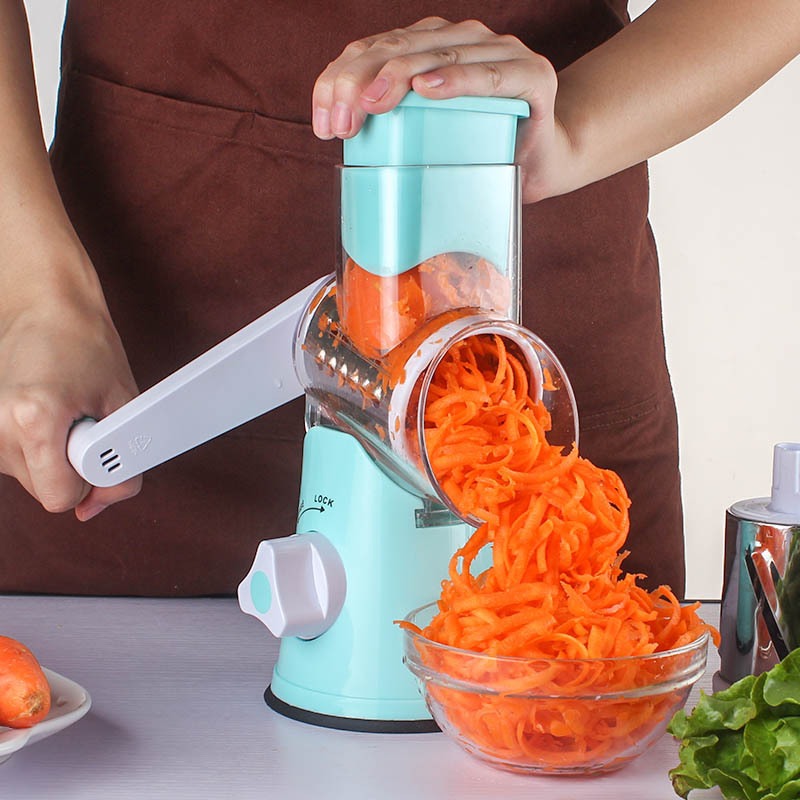 Handheld Drum Multifunctional Vegetable Cutter, Shredding, Slicing, Grinding, Kitchen Tools, Vegetable Cutting Tool