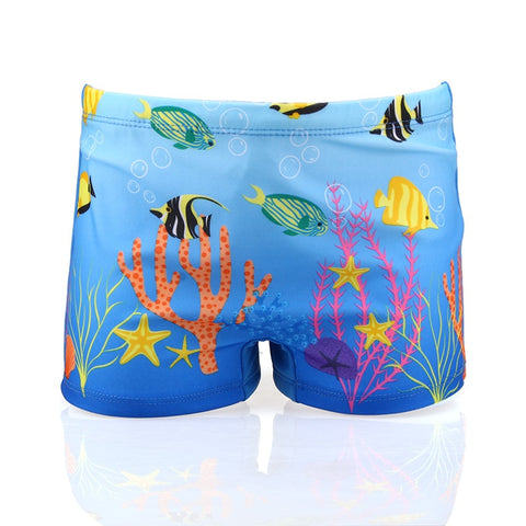 Baby Boy Swimming Trunks dinosaur fish Print Cartoon Bathing Suit Children Swim Shorts Kids Toddler Beach Swimwear Pool Shorts