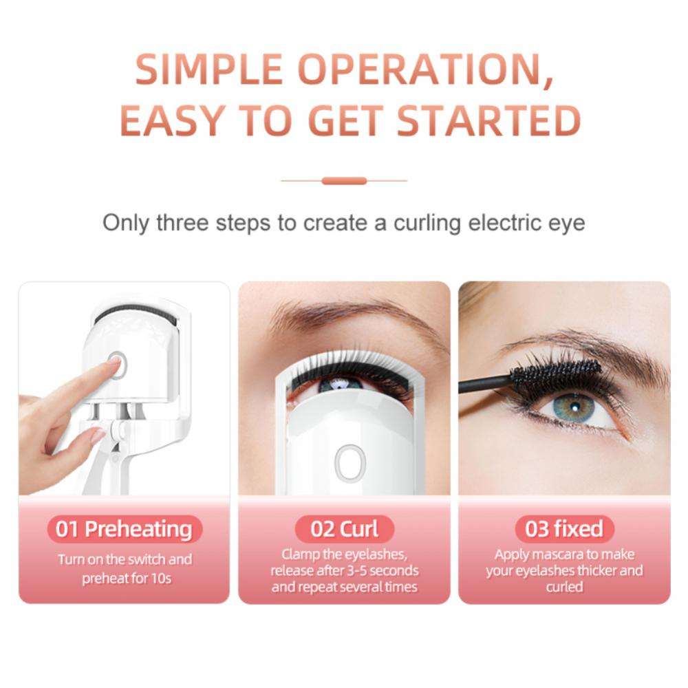 Electric Eyelash Curler Lasting Shaping Electric Perm Eyelash Curler Charging Heating Electric Perm Eyelash Curler