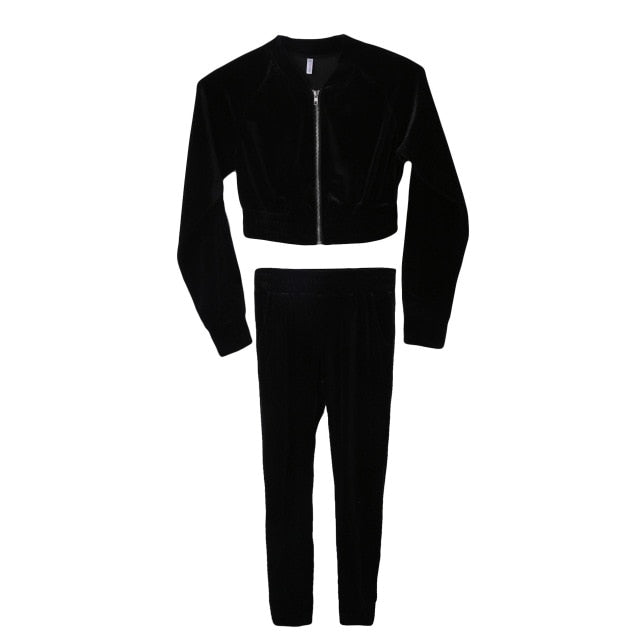 Velvet Tracksuit Velour smooth soft Suit