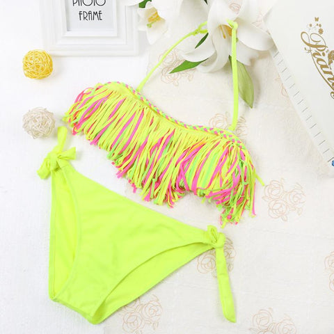 Kids Bikini Girls Swimwear Bathing Sets Swimming