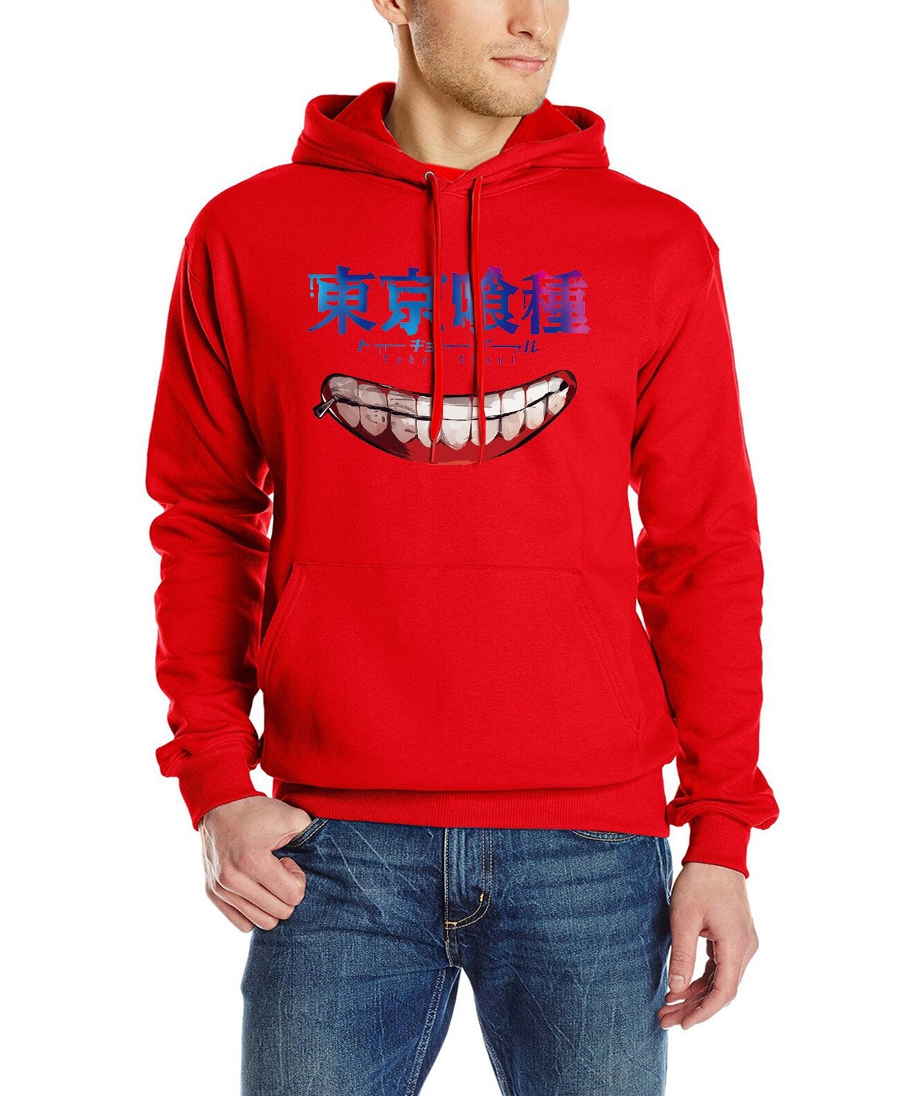 Sudaderas con capucha kpop Tokyo Ghoul para hombre, novedad, sudadera divertida de hip-hop, chándales harajuku informales de lana con capucha para Otoño e Invierno