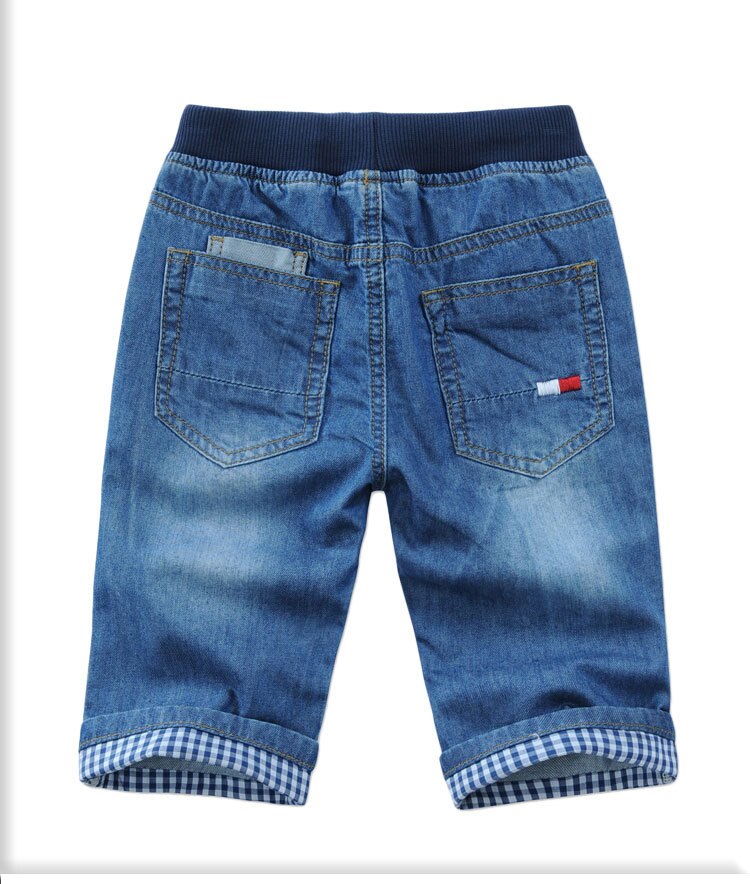 Pantalones cortos de mezclilla para niños de 2 a 13 años, pantalones vaqueros informales de verano para niños, pantalones cortos de algodón transpirables suaves para niños