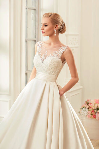 Ball Gown Open Back Wedding Dresses