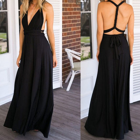 Multi Way Wrap Convertible Infinity Maxi Dress