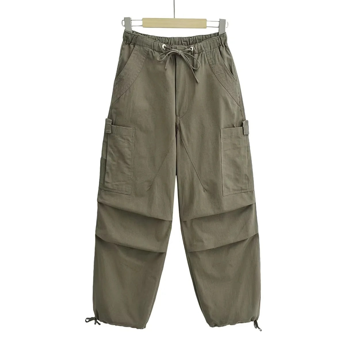 Ins Chaoren pantalones Cargo de paracaídas para mujer, monos deportivos informales de silueta holgada, novedad de otoño 