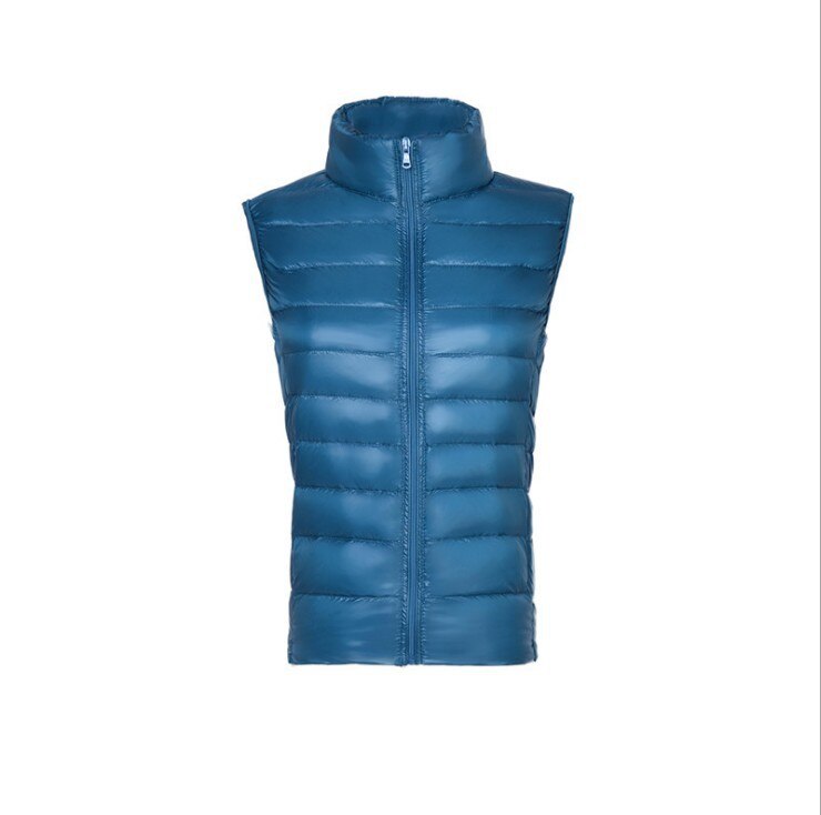 New Women Sleeveless Women's Ultra Light Down Vests Slim Jacket Girl Gilet Plus Lightweight Windproof Warm Waistcoat