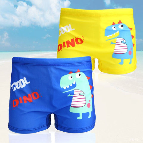 Baby Boy Swimming Trunks dinosaur fish Print Cartoon Bathing Suit Children Swim Shorts Kids Toddler Beach Swimwear Pool Shorts