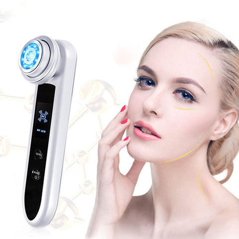 EMS RF Skin Care Clean Tighten Lifting Facial LED Photon Radio Frequency Beauty Massager Machine Skin Rejuvenation Anti-wrinkle